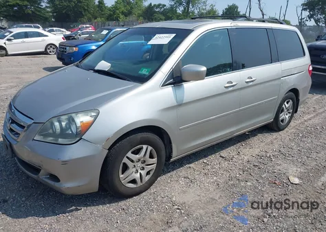 2005 Honda Odyssey Ex-L z USA, uszkodzony, nr VIN 5FNRL38785B036142